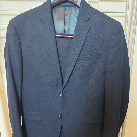 Topman Men's Navy Suit Skinny Fit - Picture 1 of 8